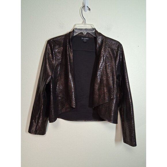 I.N. Studio Jackets & Blazers - IN Studio Jacket Blazer Reptile Animal Print Y2K Edgy Grunge Business Casual PM